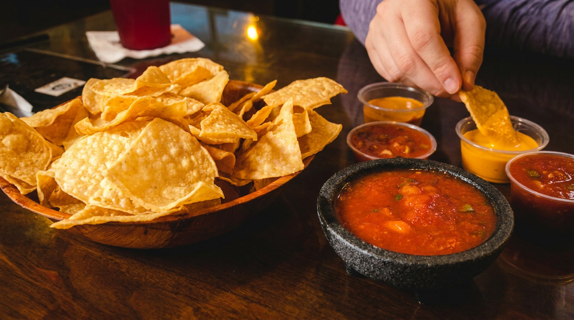 Chips and salsa from the moment you sit down