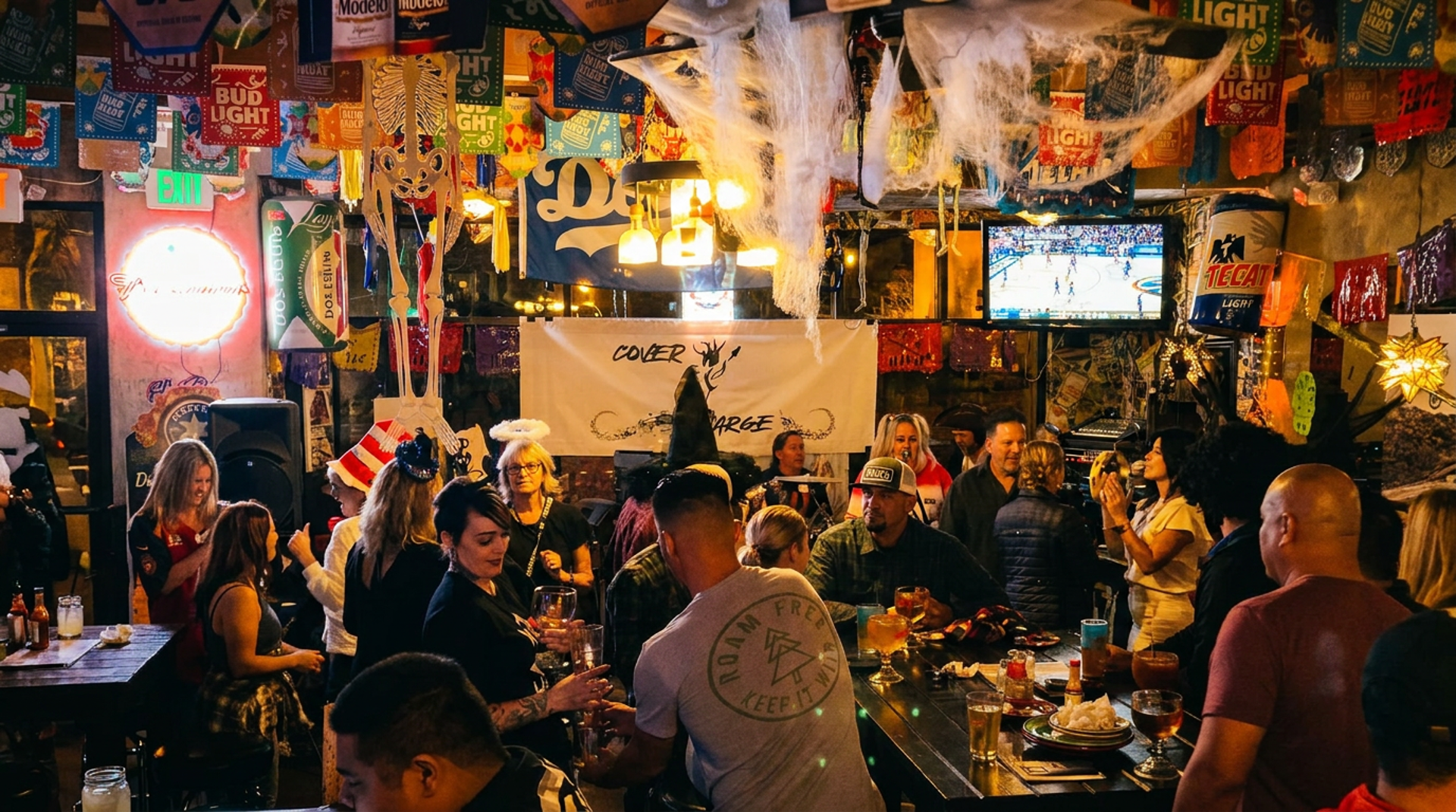 A full bar to match the energy
